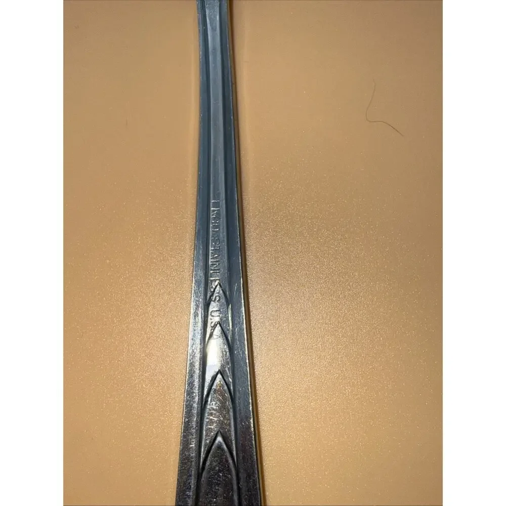 Ekco Stainless Flatware EKS7 CHEVRON Classic Silverware Flatware Single Fork